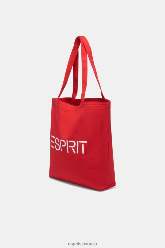 dodatki sl Esprit moški platnena torba z logotipom oranžno rdeča 6X44637