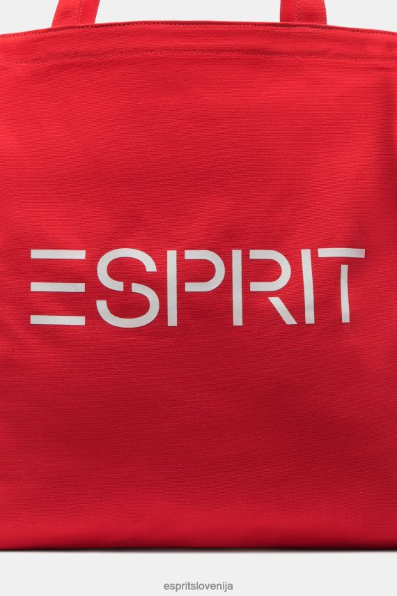 dodatki sl Esprit moški platnena torba z logotipom oranžno rdeča 6X44637