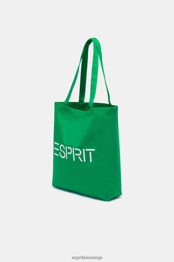 dodatki sl Esprit moški platnena torba z logotipom zelena 6X44640