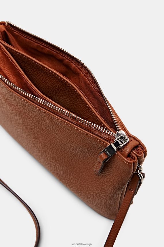 dodatki sl Esprit ženske torba za čez ramo iz umetnega usnja rjasto rjava 6X44625