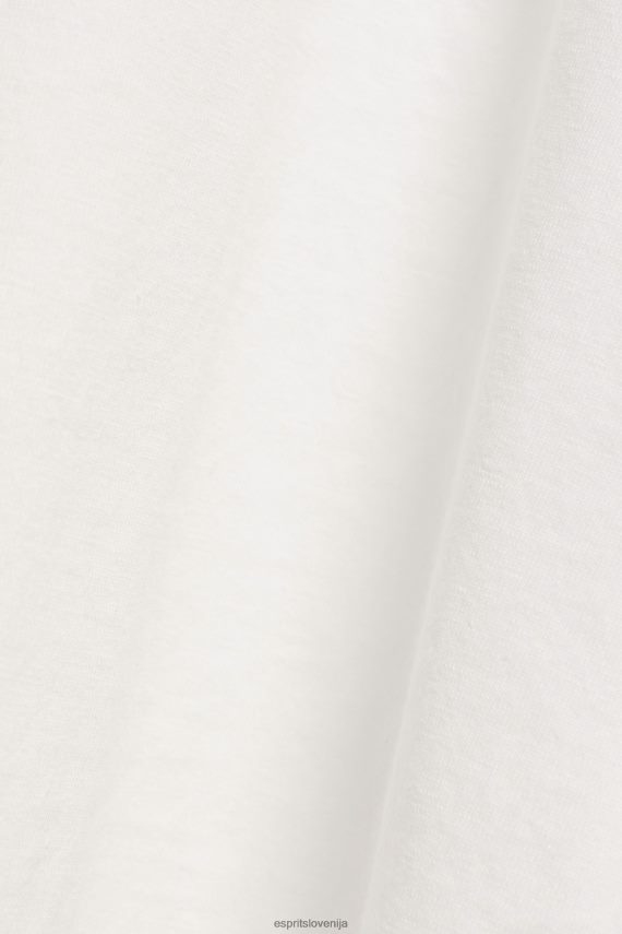 dolgi rokav sl Esprit moški majica z dolgimi rokavi in ​​gumbi umazano bela 6X446771