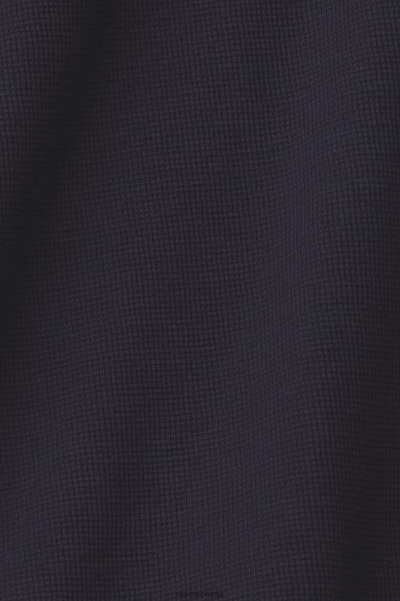 dolgi rokav sl Esprit moški vafelj pike majica z dolgimi rokavi, 100% bombaž mornarica 6X446695