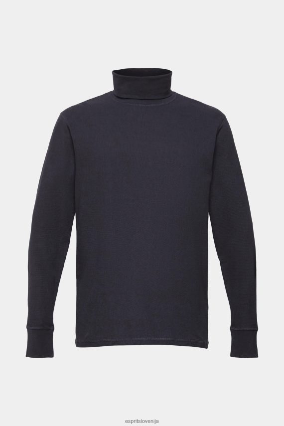 dolgi rokav sl Esprit moški vafelj pike majica z dolgimi rokavi, 100% bombaž mornarica 6X446695