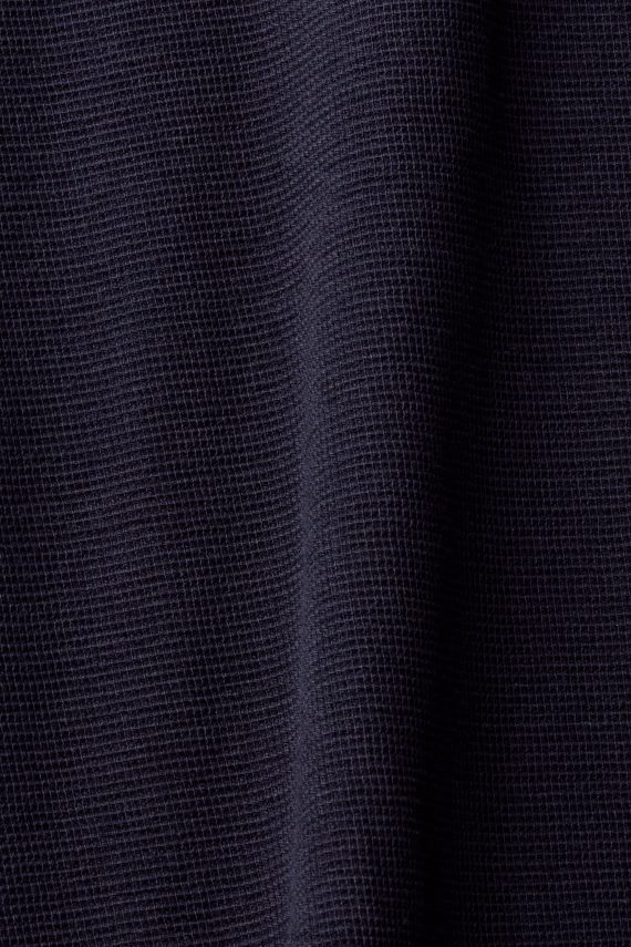 dolgi rokav sl Esprit moški waffle pique majica z dolgimi rokavi mornarica 6X446824