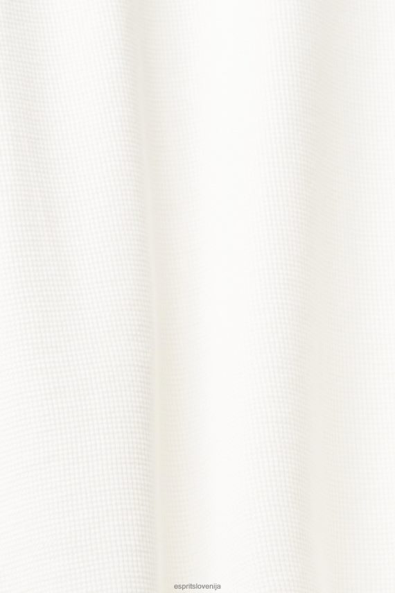 dolgi rokav sl Esprit moški waffle pique majica z dolgimi rokavi umazano bela 6X446850