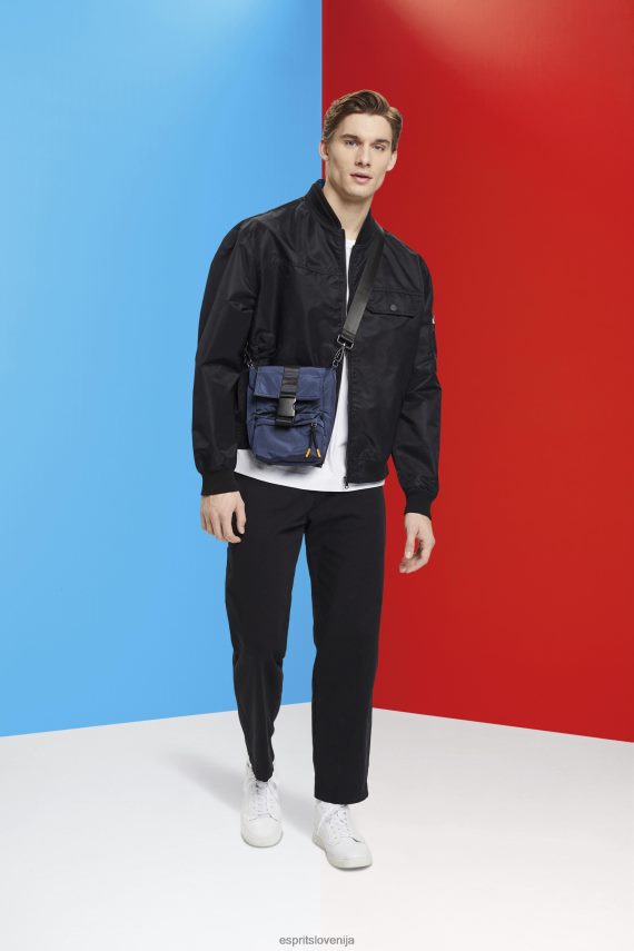 jakne sl Esprit moški bomber jakna Črna 6X446676