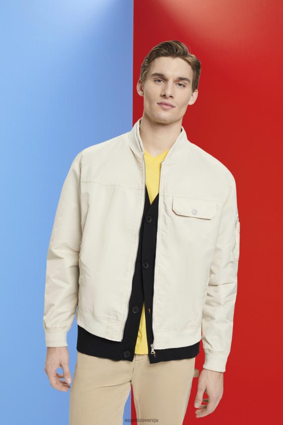jakne sl Esprit moški bomber jakna svetlo taupe 6X446677