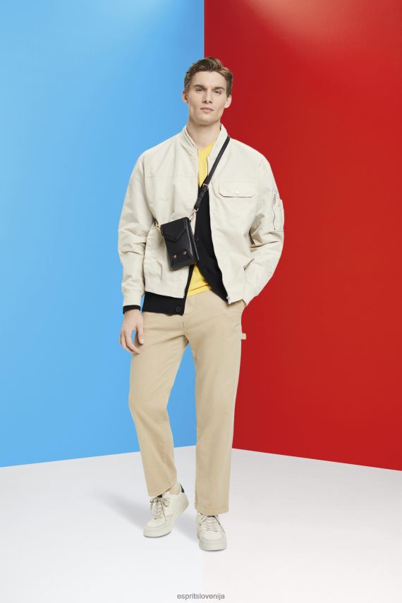 jakne sl Esprit moški bomber jakna svetlo taupe 6X446677
