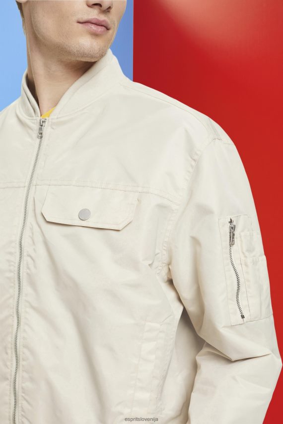 jakne sl Esprit moški bomber jakna svetlo taupe 6X446677