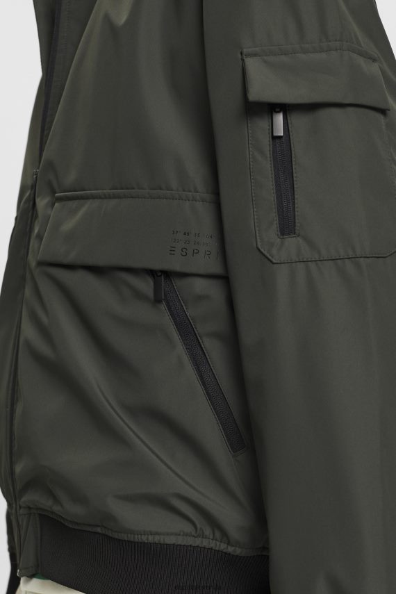 jakne sl Esprit moški jakna v stilu bomberja temno kaki 6X446767