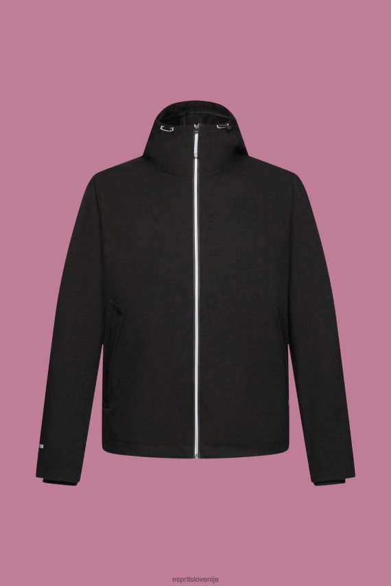 jakne sl Esprit moški softshell jakna s kapuco Črna 6X446728