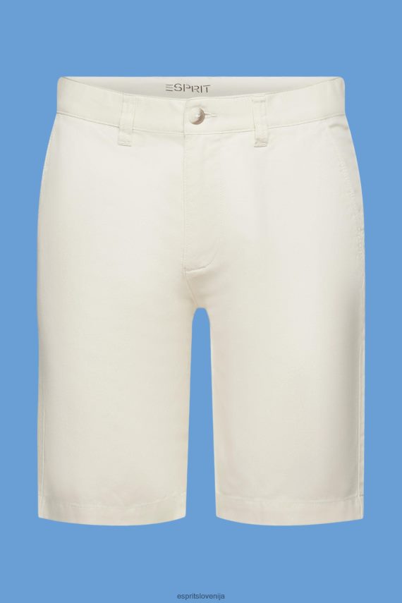 kratke hlače sl Esprit moški kratke hlače v stilu chino krem bež 6X446750