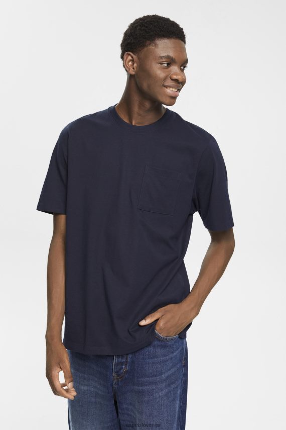 majice s kratkimi rokavi sl Esprit moški majica s kratkimi rokavi mornarica 6X446681