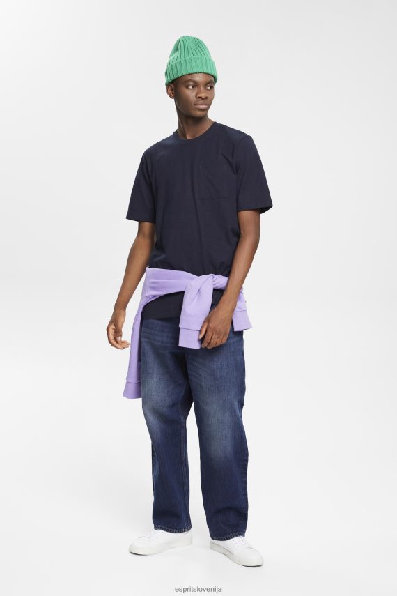 majice s kratkimi rokavi sl Esprit moški majica s kratkimi rokavi mornarica 6X446681