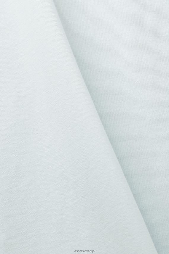 majice s kratkimi rokavi sl Esprit moški majica s kratkimi rokavi svetlo vodno zelena 6X446747