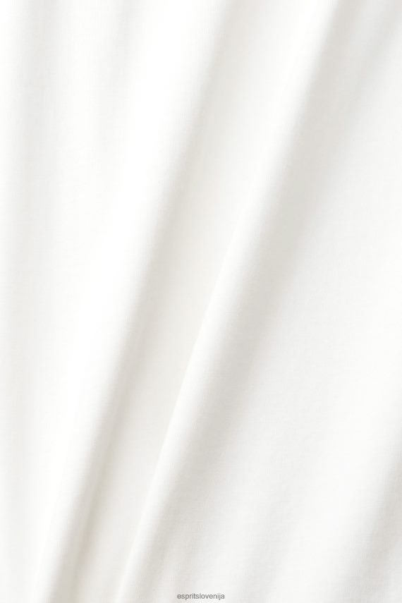 majice s kratkimi rokavi sl Esprit moški majica s kratkimi rokavi umazano bela 6X446954