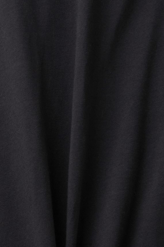 majice s kratkimi rokavi sl Esprit moški majica s potiskom logotipa Črna 6X446598