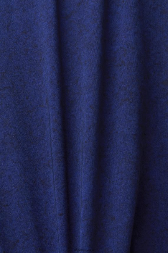 majice s kratkimi rokavi sl Esprit moški majica s spranim učinkom črnilo 6X446754