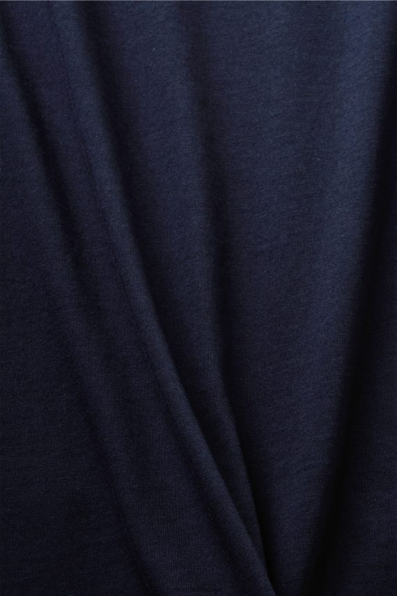 majice s kratkimi rokavi sl Esprit moški majica s sprednjim tiskom, 100% bombaž mornarica 6X446740