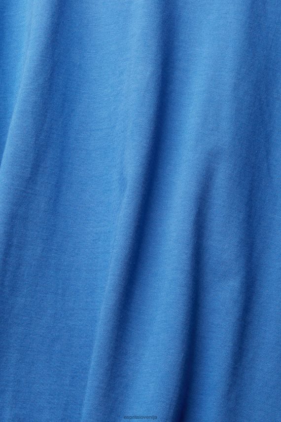 majice s kratkimi rokavi sl Esprit moški navadna majica s kratkimi rokavi modra 6X446931