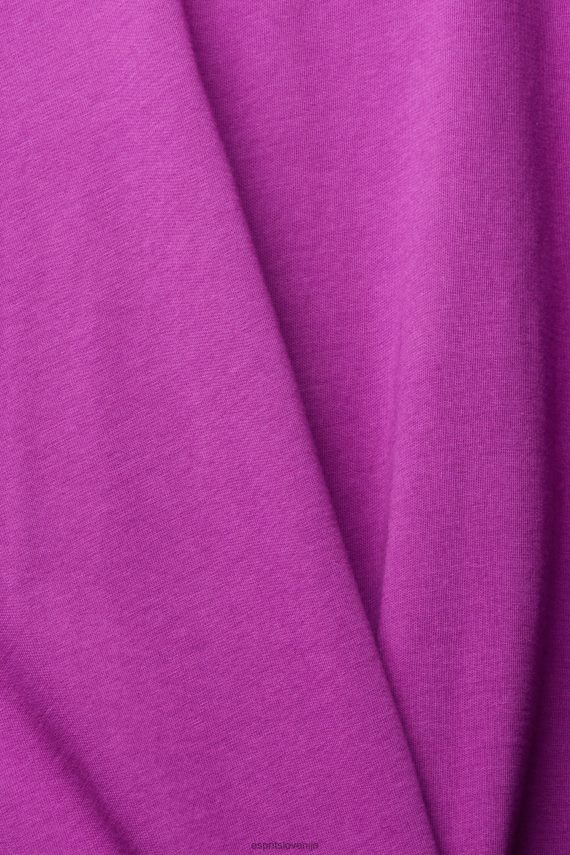 majice s kratkimi rokavi sl Esprit moški navadna majica s kratkimi rokavi vijolična 6X446932