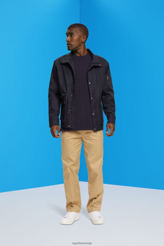 majice s kratkimi rokavi sl Esprit moški prevelika majica iz džersija mornarica 6X446843