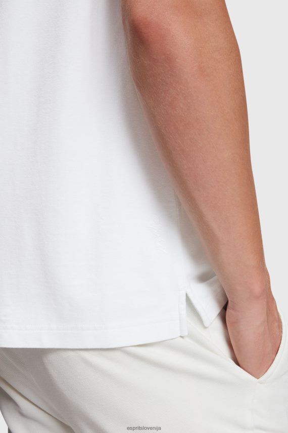 polos sl Esprit moški delfin teniški klub classic polo bela 6X446893