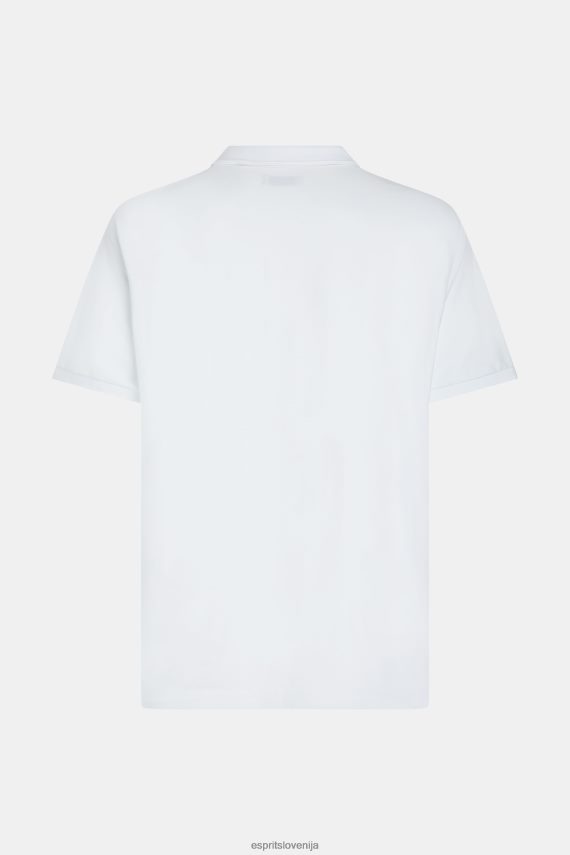 polos sl Esprit moški delfin teniški klub classic polo bela 6X446893