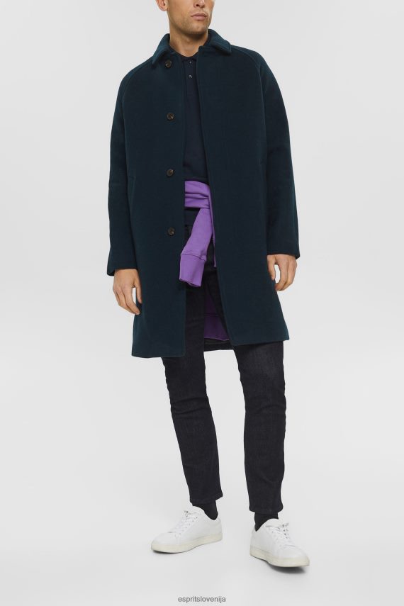 polos sl Esprit moški pique polo majica iz bombaža mornarica 6X446925