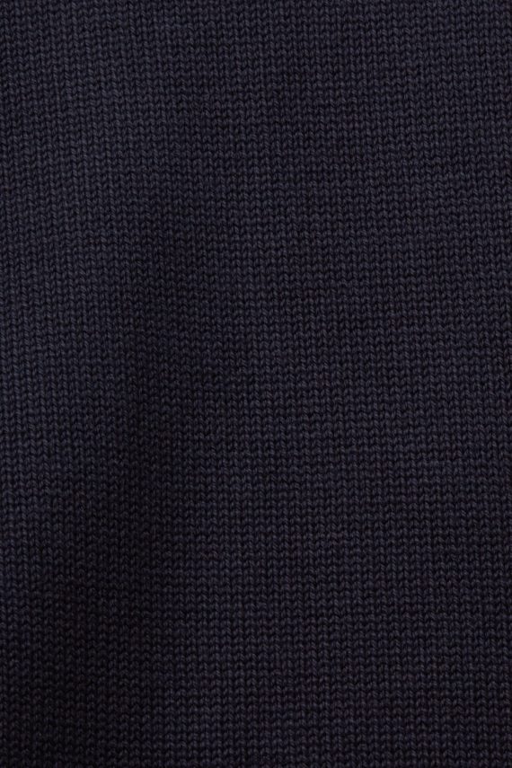 puloverji in puloverji s kapuco sl Esprit moški bombažna jopica z okroglim izrezom mornarica 6X446579