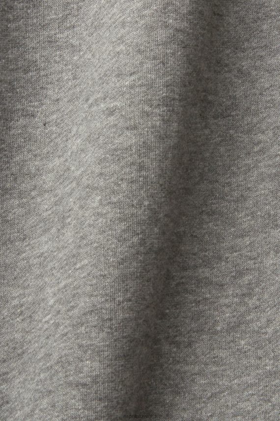 puloverji in puloverji s kapuco sl Esprit moški pulover s kapuco iz melanža z majhnim potiskom logotipa srednje siva 6X446826