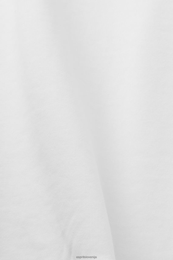puloverji in puloverji s kapuco sl Esprit moški pulover z logotipom, 100% organski bombaž umazano bela 6X446580