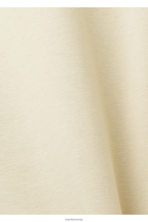 puloverji in puloverji s kapuco sl Esprit moški pulover z logotipom bež 6X446655