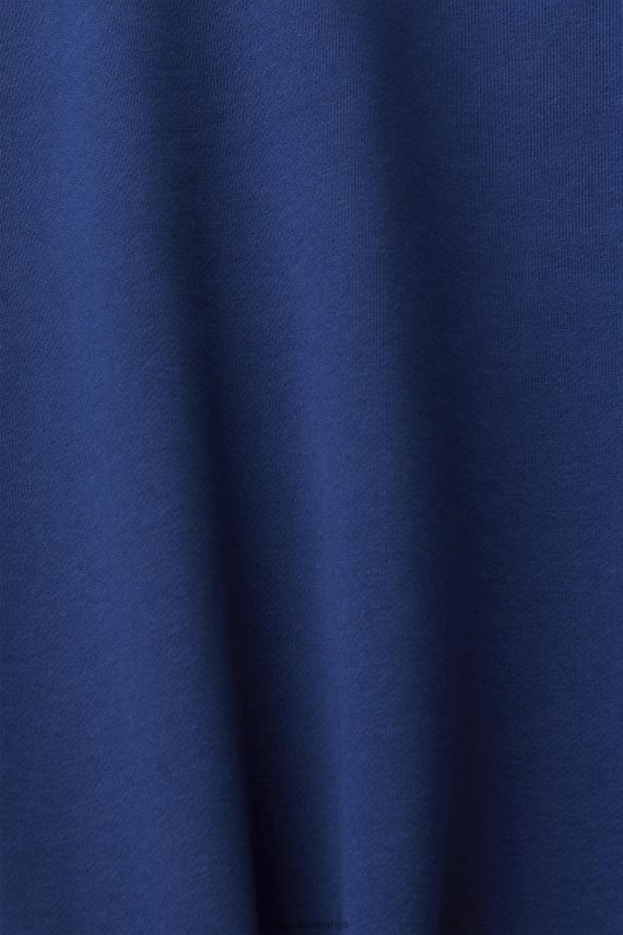 puloverji in puloverji s kapuco sl Esprit moški pulover z logotipom črnilo 6X446657