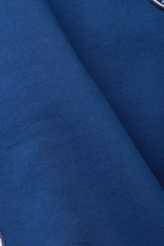 puloverji in puloverji s kapuco sl Esprit moški univerzitetni pulover s našitki črnilo 6X446809