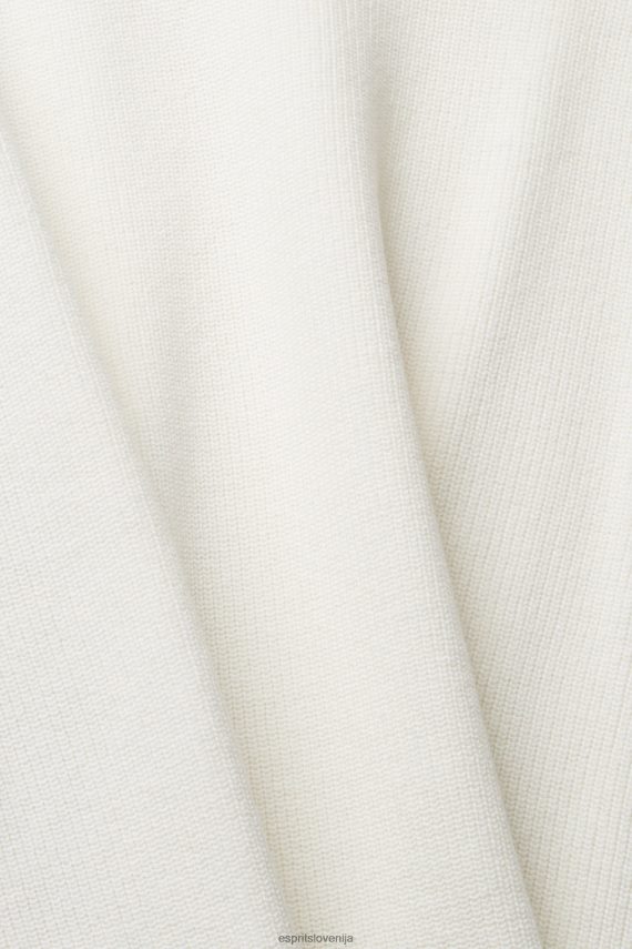 puloverji sl Esprit moški brezrokavnik z dvema črtama umazano bela 6X446841