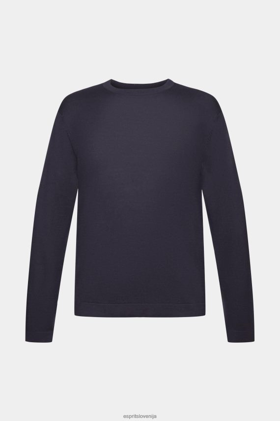 puloverji sl Esprit moški fino pleten pulover mornarica 6X446684
