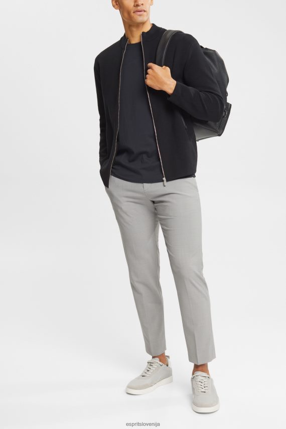 puloverji sl Esprit moški jopica z zadrgo Črna 6X446921