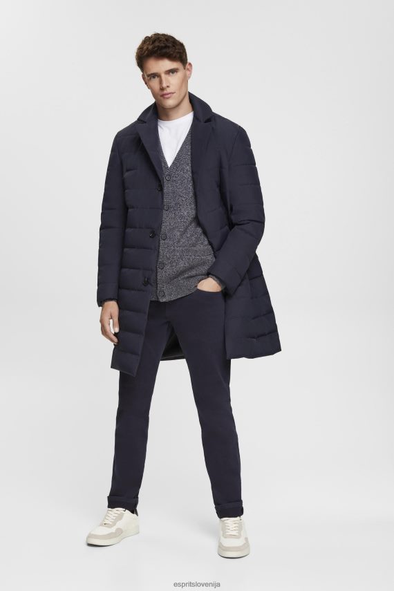 puloverji sl Esprit moški pletena jopica z gumbi mornarica 6X446698