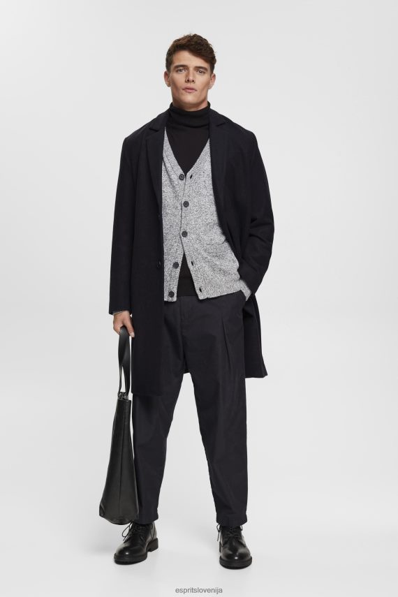 puloverji sl Esprit moški pletena jopica z gumbi srednje siva 6X446697