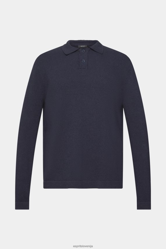 puloverji sl Esprit moški polo skakalec mornarica 6X446683