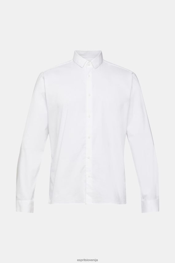 srajce sl Esprit moški ozka srajca bela 6X446914