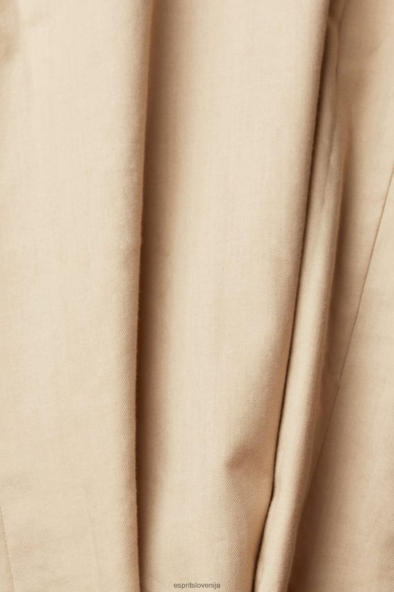 srajce sl Esprit moški ozka srajca krem bež 6X446854