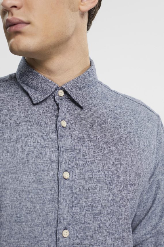 srajce sl Esprit moški ozka srajca mornarica 6X446701