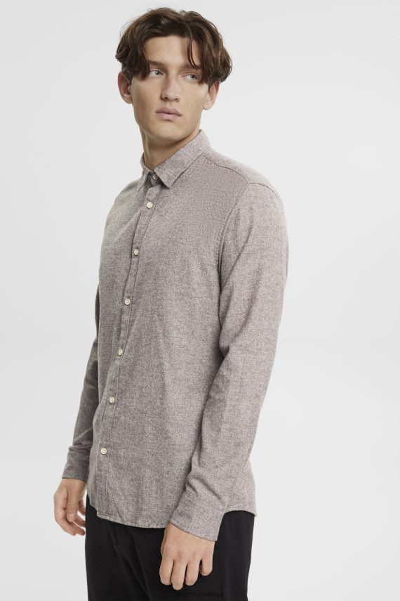 srajce sl Esprit moški ozka srajca temno rjava 6X446700