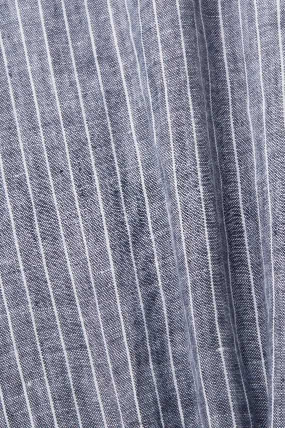 srajce sl Esprit moški črtasta srajca, 100% lan mornarica 6X446596