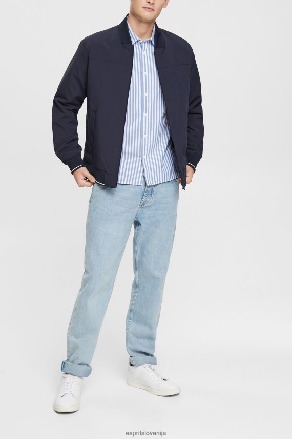 srajce sl Esprit moški črtasta srajca modra 6X446873