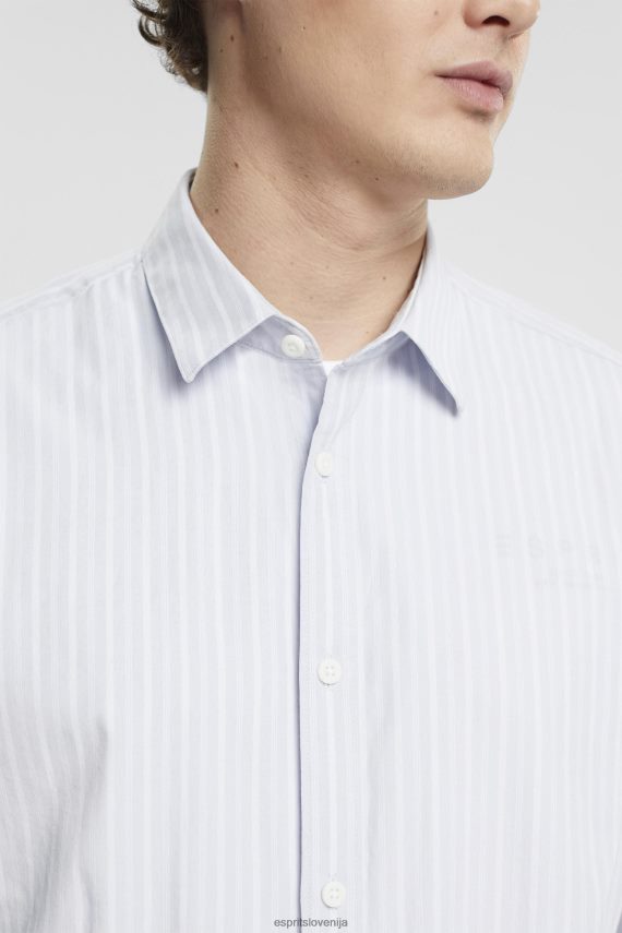 srajce sl Esprit moški črtasta srajca svetlo modra 6X446686
