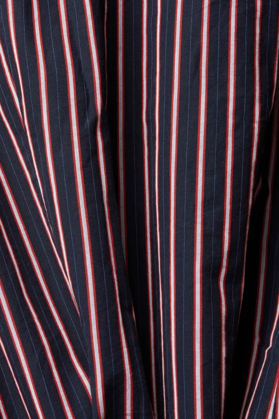 srajce sl Esprit moški črtasta srajca z gumbi mornarica 6X446885