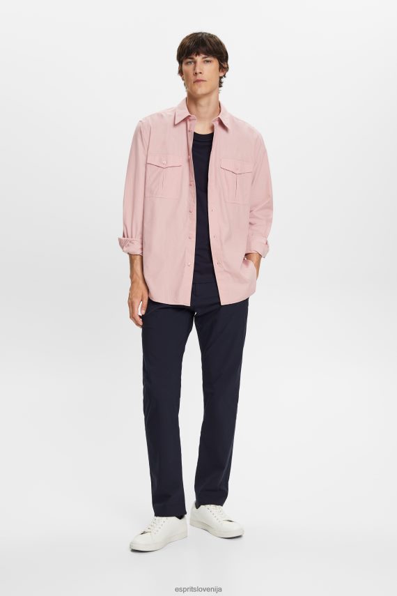 srajce sl Esprit moški utility srajca, 100% bombaž stara roza 6X446573